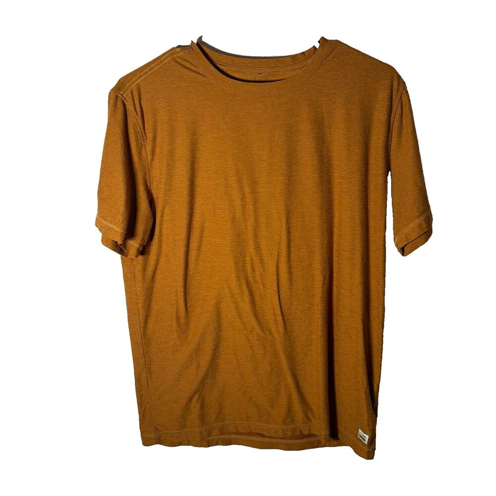 Vuori T-Shirt Men's M/L Brown Short Sleeve Crew Neck Athletic Performance